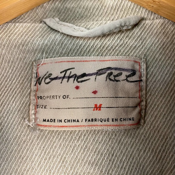 Free People We The Free RARE Last Dance Military Blazer Jacket Size Medium - Picture 3 of 8